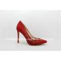 Hot Sale Exquisite Design Lady en cuir chaussures de mariée